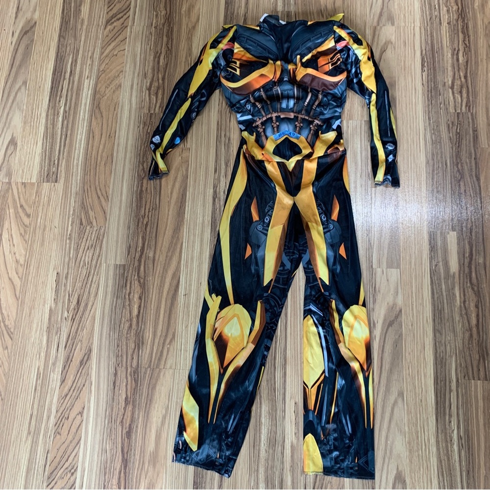 Transformers Size Small  (4-6)  Muscle Bumblebee Costume Disguise No Mask.